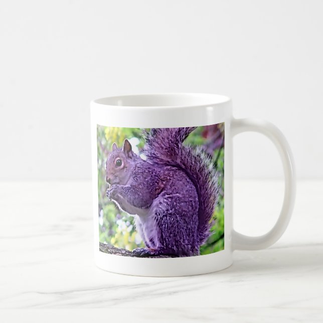 Purple Squirrel Coffee Mug (Right)