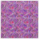 Purple Stained Glass Abstract Fabric