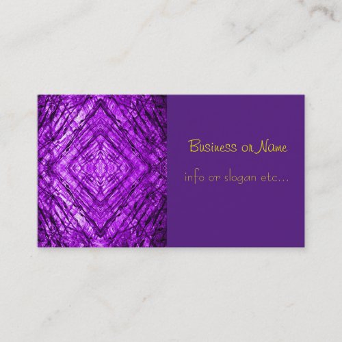 Purple Stained Glass kaleidoscope Texture Business Card
