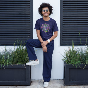 PURPLE STAINED GLASS MANDALA T-Shirt