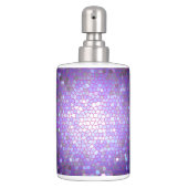 Purple Stained Glass Mosaic Soap Dispenser (Front)