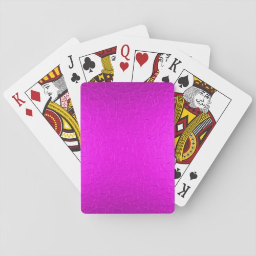 Purple Stainless Shiny Metallic Playing Cards