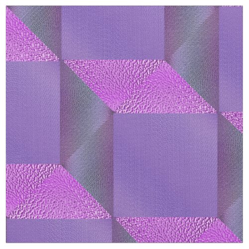 Purple Stairstep Cubes Fabric