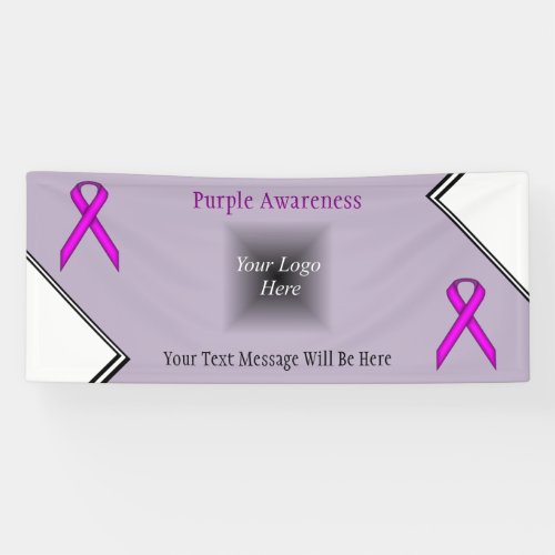 Purple Standard Ribbon by Kenneth Yoncich Banner