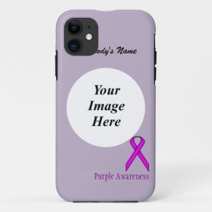 Purple Standard Ribbon by Kenneth Yoncich iPhone 11 Case