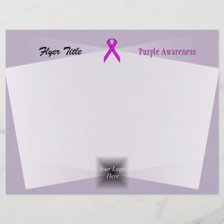 Purple Standard Ribbon by Kenneth Yoncich Flyer