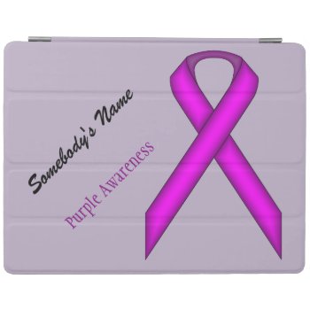 Purple Standard Ribbon By Kenneth Yoncich Ipad Smart Cover by KennethYoncich at Zazzle