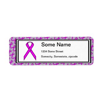 Purple Standard Ribbon By Kenneth Yoncich Label by KennethYoncich at Zazzle