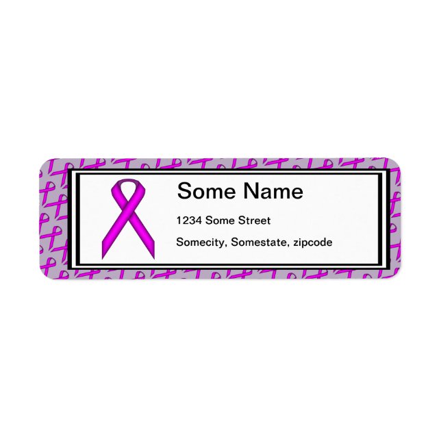 Purple Standard Ribbon by Kenneth Yoncich Label (Front)