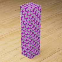 Purple Standard Ribbon by Kenneth Yoncich Wine Gift Box