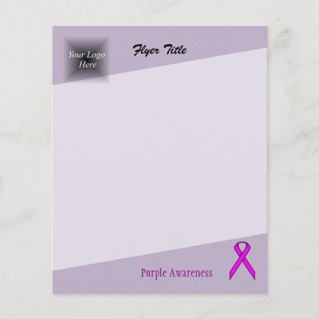 Purple Standard Ribbon Flyer (Front)