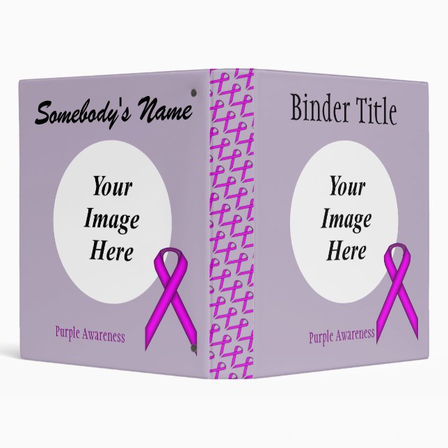 Purple Standard Ribbon Template by Kenneth Yoncich Binder (Background)