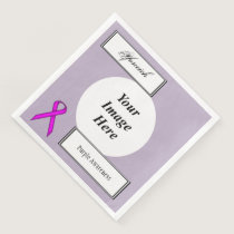 Purple Standard Ribbon Template by Kenneth Yoncich Paper Dinner Napkins