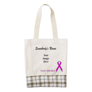 Purple Standard Ribbon Template by KEnneth Yoncich Zazzle HEART Tote Bag