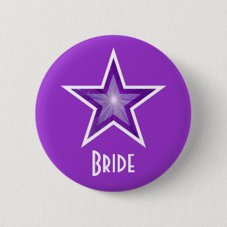 Purple Star 'Bride' button purple