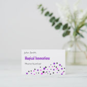 Purple Star Business Card (Standing Front)