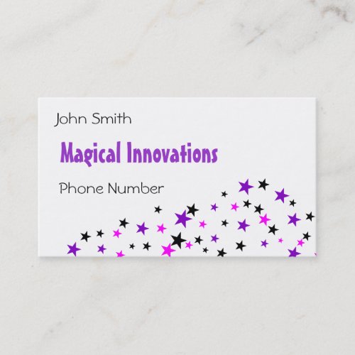Purple Star Business Cards