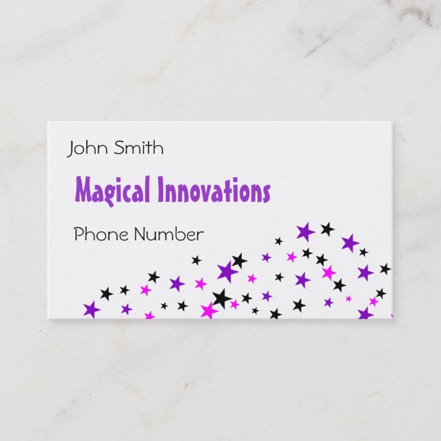 Purple Star Business Card (Front)