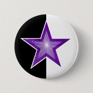 Purple Star button black white