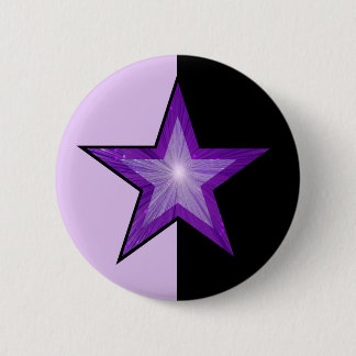 Purple Star button pale purple black