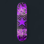 Purple Star Custom Skateboard<br><div class="desc">Star design by Roseanne Jones.</div>