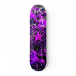 Purple Star Explosion Skateboard Deck