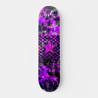 Purple Star Explosion Skateboard Deck