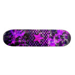Purple Star Explosion Skateboard Deck