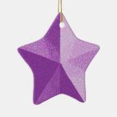 Purple Star Glitter look Ornament Template | Zazzle