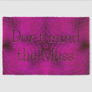 Purple Star Gradient Fiber Doormat