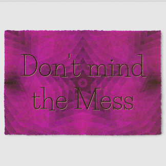 Purple Star Gradient Fiber Doormat