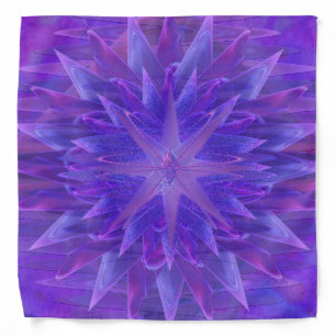 Purple Star Mandala Bandana