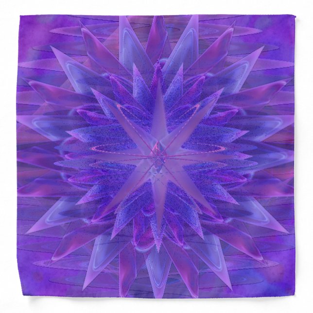 Purple Star Mandala Bandana (Front)