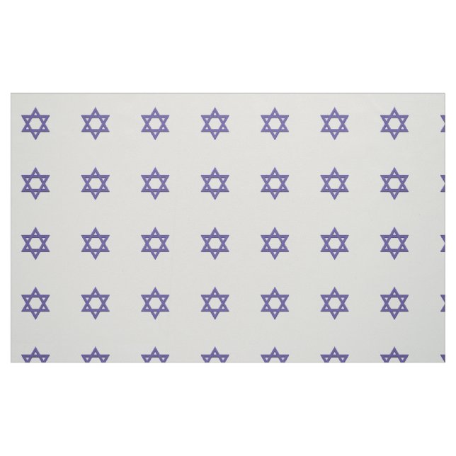 Purple Star of David Seamless Fabric (Fat Quarter)