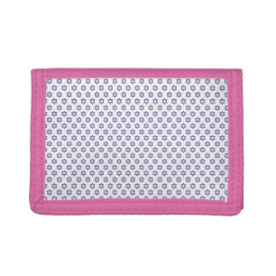 Purple Star of David Seamless Trifold Wallet