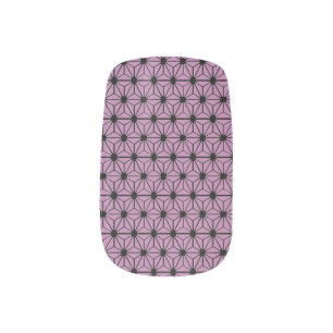 purple star pattern minx nail wraps