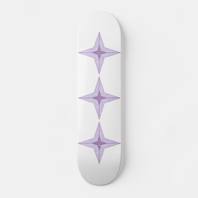 Purple Star Skateboard Deck (Front)