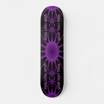 Purple Star Skateboard Deck by KRStuff at Zazzle