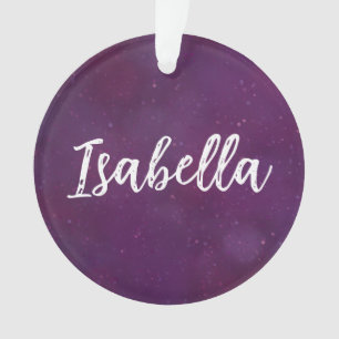 Purple star sky ornament