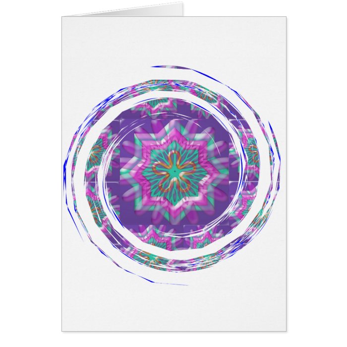 Purple STAR Sparkle Greeting Card