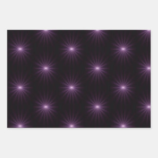 Purple Starburst  Wrapping Paper Sheets