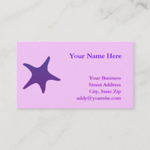 Purple Starfish Business Card