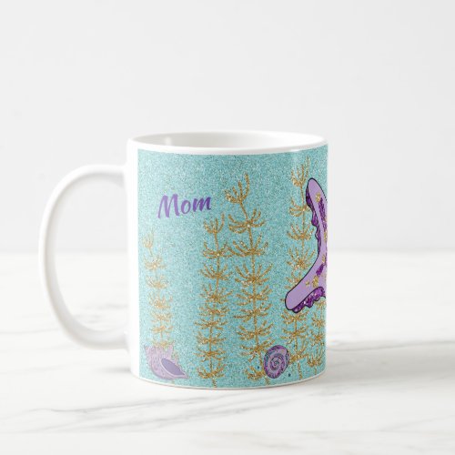 Purple Starfish Under The Sea Moms Mug