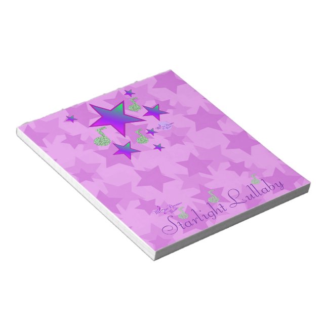 Purple Starlight Lullaby Notepad (Angled)