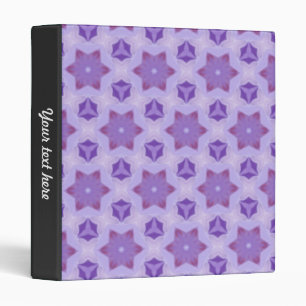 Purple Stars 3 Ring Binder