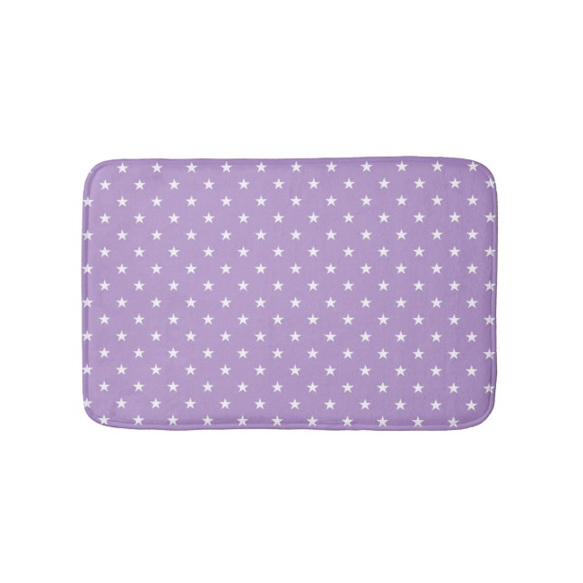 Purple Stars Bath Mat (Front)
