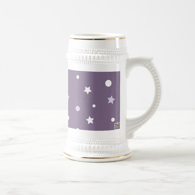 Purple Stars Beer Stein (Right)