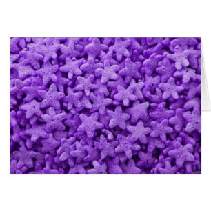 Purple Stars Cereal Breakfast Food Pattern Cards