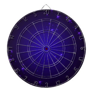Purple Stars Dart Board