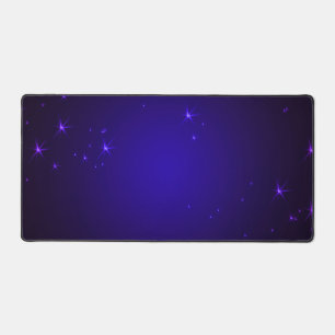 Purple Stars Desk Mat